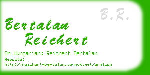 bertalan reichert business card